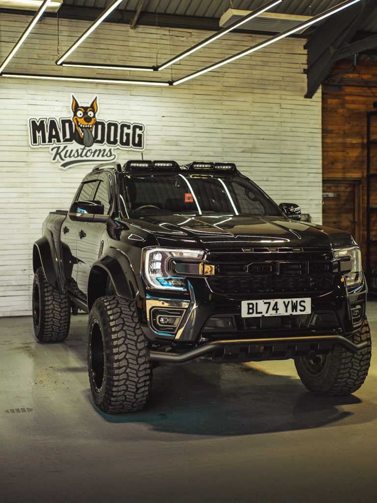 Mad Dogg Kustoms Ford Ranger in the workshop